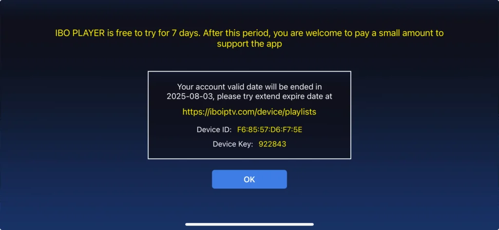 So installieren Sie IPTV auf dem IBO-Player